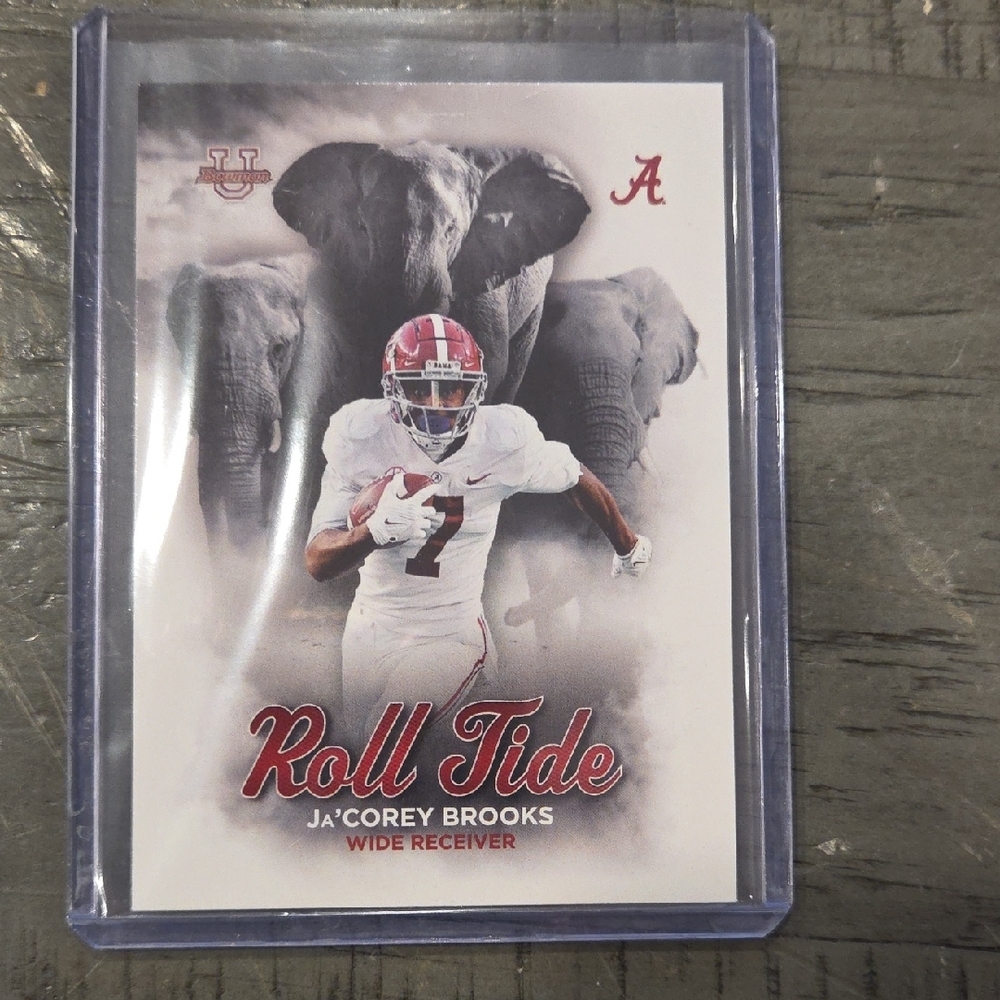 Topps Roll Tide Card with Red and White Accents